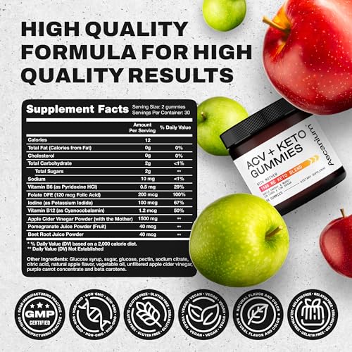 Ascanium Keto ACV Gummies 1500mg - Low-Sugar & Low-Carbs Apple AscaniumUS supplements