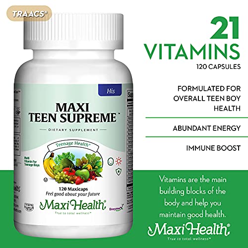 Maxi Health Teen Supreme HIS Vitamins for Teen Boys (120) - Teen Multivitamin for Young Maxi HealthAu supplements