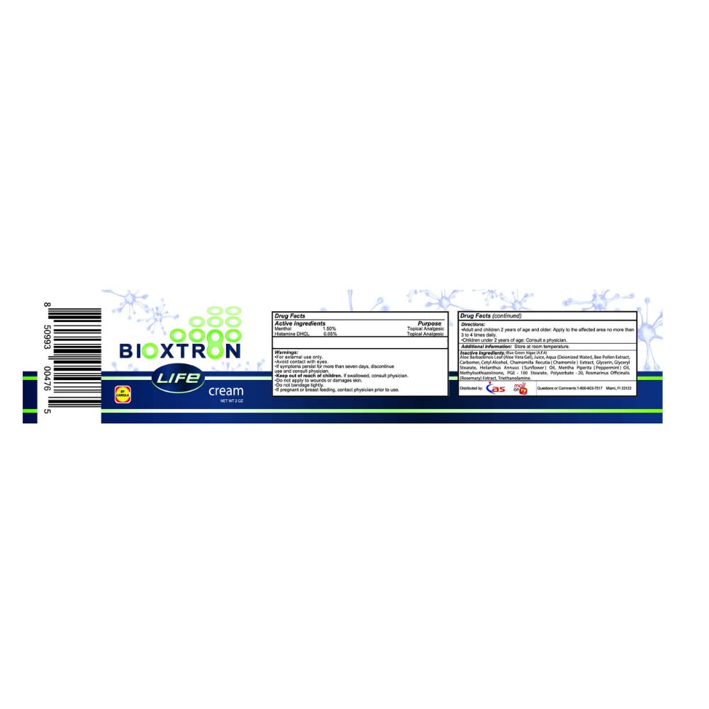 Bioxtron Life AFA Stem Cell Supplement - Joint Support & Muscle Pain - Immune System Support - Support Energy Levels - Stem Cell Production - Blue Green Algae Spirulina - 90 Caps + Cream 2 oz BioxtronAu supplements