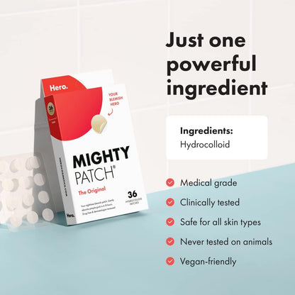 Mighty Patch Original from Hero Cosmetics - Hydrocolloid Acne Pimple Mighty PatchUS supplements