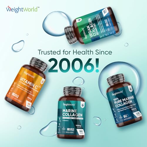 Hydrolysed Marine Collagen Tablets 1800mg - Collagen Supplements for Skin, Hair, and Slumber- for Men & Women WeightWorldAu supplements