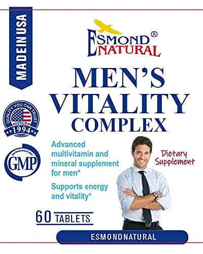 Esmond Natural: Men's Vitality Complex (Advanced Multivitamin and Mineral Supplement for Men. Supports Energy and Vitality) Esmond NaturalAu supplements