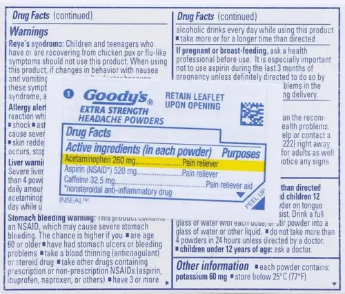 Goody's Extra Strength Powders | Fast Pain Relief | Aspirin & Caffeine | 24 Count Goody'sAu supplements