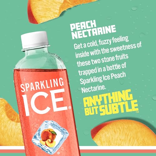 Sparkling Ice, Peach Nectarine Sparkling Water, Zero Sugar Flavored Water, with Vitamins Sparkling ICEUS supplements