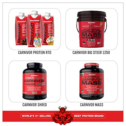 MuscleMeds Carnivor Beef Protein Isolate Powder, Chocolate Peanut Butter, 4.14 Pound MuscleMedsUS supplements