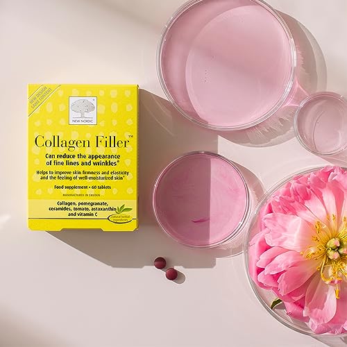 New Nordic Skin Care Collagen Filler 60 Tablets - Reduce The Formation of Wrinkles with Marine Collagen New Nordic LtdAu supplements
