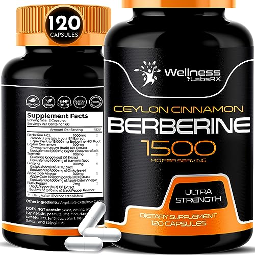 WELLNESS LABSRX Berberine Supplement 1500mg - Liposomal Berberine with Ceylon WELLNESS LABSRXUS supplements
