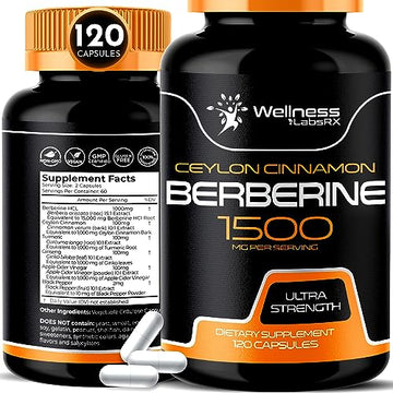 WELLNESS LABSRX Berberine Supplement 1500mg - Liposomal Berberine with Ceylon WELLNESS LABSRXUS supplements
