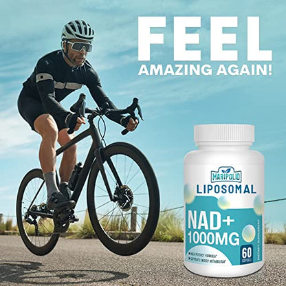 Liposomal NAD+ Supplement 1000 mg | Highest NAD Pontecy | Max Absorption | Pure NAD MaripolioUS supplements