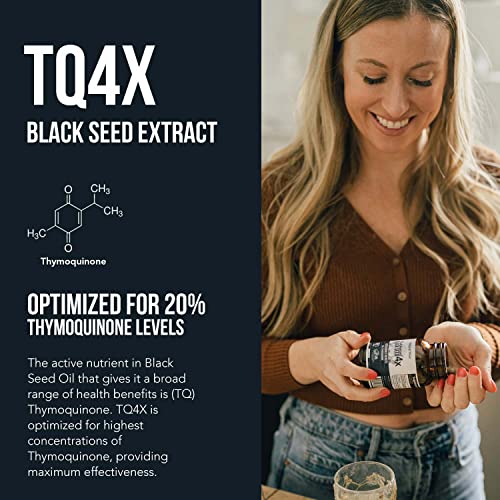 20% Thymoquinone Black Seed Oil Extract Capsules - TQ-Advanced 4X®: Highest Triquetra HealthAu supplements