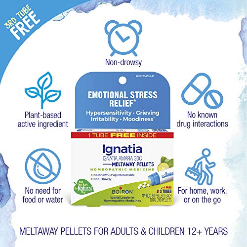 Boiron Ignatia Amara 30C Homeopathic Medicine for Relief from Emotional Stress, Hypersensitivity BoironAu supplements
