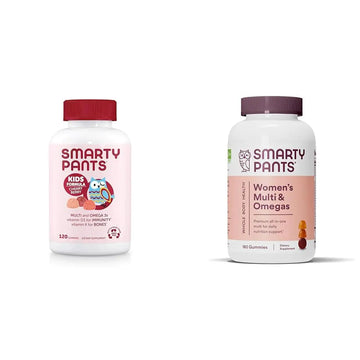 SmartyPants Kids Multivitamin Gummies & Women's Multivitamin Gummies: Omega 3 Fish Oil (EPA/DHA), Methylfolate SmartyPantsAu supplements