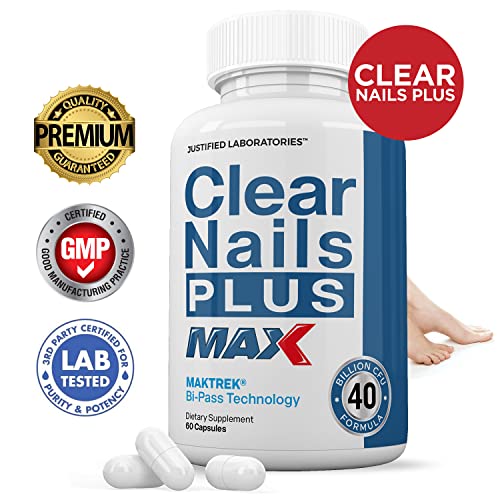 Justified Laboratories (2 Pack) Clear Nails Plus Max Pills 40 Billion CFU Probiotic Supports Justified LaboratoriesUS supplements