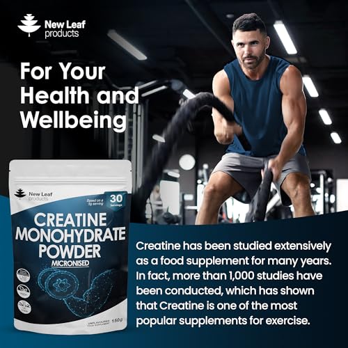 Creatine Monohydrate Powder 100% Pure Micronized Creatine - 150g Increased Absorption NEW LEAF PRODUCTSUS supplements