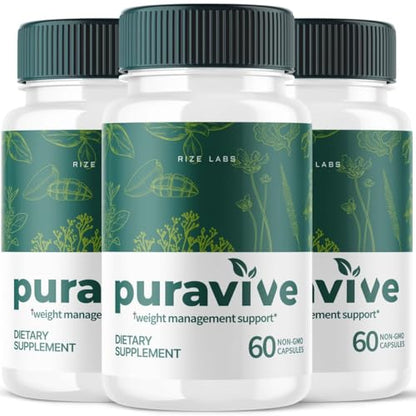 (3 Pack) Puravive Weight Health Pills, Puravive Capsules Reviews Supplement rize labsUS supplements