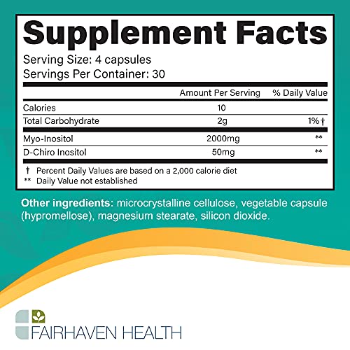 Fairhaven Health Myo-Inositol and D-Chiro Inositol Supplement | 40:1 Ratio | Female Fairhaven HealthUS supplements