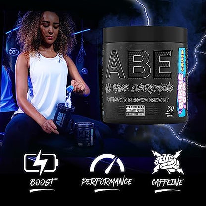 ABE All Black Everything Pre Workout Energy, Increase Physical Performance with Citrulline Applied NutritionUS supplements