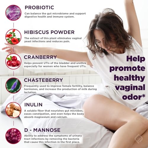 Vaginal Probiotics for Women Digestive Enzymes Gut Health PH Balance Pills, Women's Fuze NaturalsUS supplements