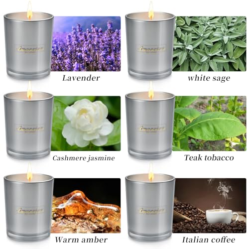 6 Pack Candles Clearance, Large Scented Candles, Candles for Home Scented, 35oz 250 Hour Long VSAFHZAu supplements