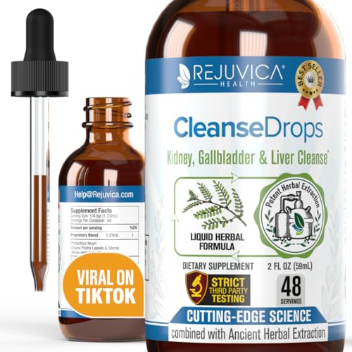 Cleanse Drops - Advanced Kidney & Gallbladder Cleanse Support Rejuvica HealthUS supplements