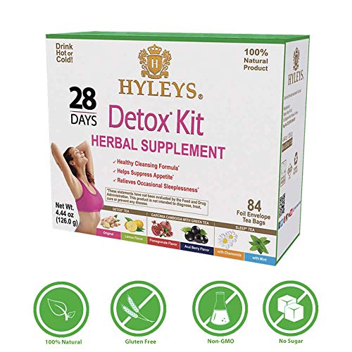 Hyleys Detox Tea for Cleanse - 28 Day Kit - 84 Tea Bags - Gift Gift For Mom For Mom HYLEYSUS supplements