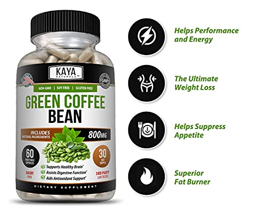 Kaya Naturals Green Coffee Bean 60ct - Weight Management Kaya NaturalsUS supplements