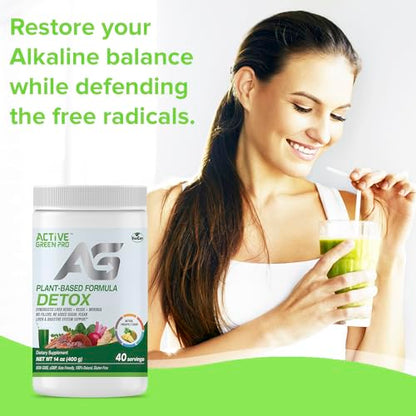 Active Green Pro - Detox Powder, Blend of Synergistic Liver Herbs, Reishi, Moringa Active Green ProUS supplements