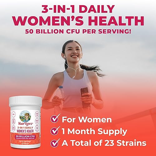 MaryRuth's 3-in-1 Daily Health Probiotics for Women | Clinically Tested | Hormone Support MaryRuth OrganicsAu supplements
