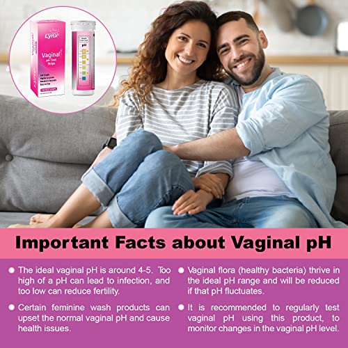 5-Minute Vaginal pH Test Kit for Women - 50 Premium-Quality Vaginal Heath pH Test Strips Included Leaping LynxAu supplements