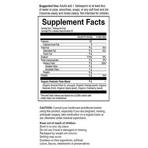 Garden of Life Dr Formulated Organic Fiber Supplement Powder Unflavored, Sugar Free Garden of LifeAu supplements
