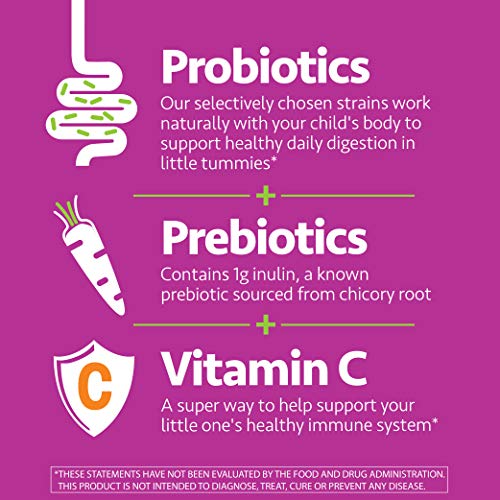 up4 Kids Probiotic Gummies, Digestive and Immune Support with Prebiotics and Vitamin C up4US supplements