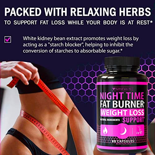 (2 Pack) Night Time Weight Loss Pills for Women Belly Fat Burner for Women NuttraFaza INCUS supplements