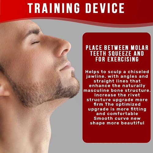 Jawline Exerciser for man&women, Jaw Exerciser, 3 Resistance Levels(6 pcs) Silicone Jawline MUWIGOUS supplements