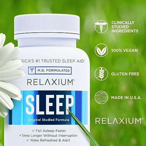 Relaxium Sleep Aid, 30-Day Supply, Dietary Supplement, Better Sleep, Magnesium RelaxiumUS supplements