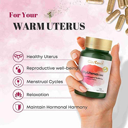 GinSen MyUterus Care for Women’s Warm Uterus, Pregnancy & Menstrual Wellness GinSenUS supplements
