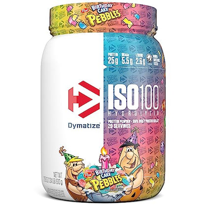Dymatize ISO 100 Whey Protein Powder with 25g of Hydrolyzed 100% Whey Isolate DymatizeUS supplements