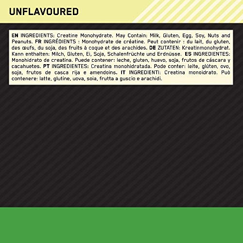 Optimum Nutrition Micronised Creatine Powder, 100% Pure Creatine Monohydrate Powder Optimum NutritionUS supplements