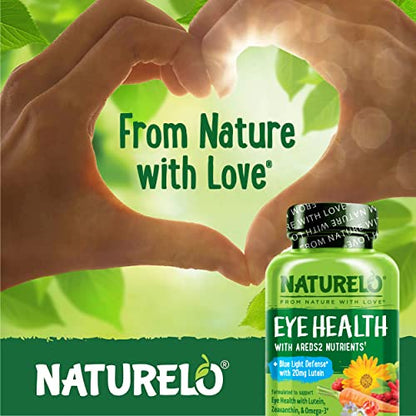 NATURELO Eye Vitamins - AREDS 2 Formula Nutrients with Lutein, Zeaxan NATURELOUS supplements