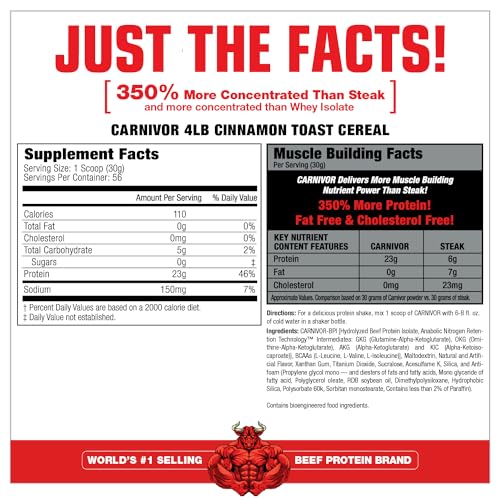 MuscleMeds Carnivor Beef Protein Isolate, 0 Lactose, 0 Sugar, 0 Fat, 0 Cholesterol MuscleMedsUS supplements