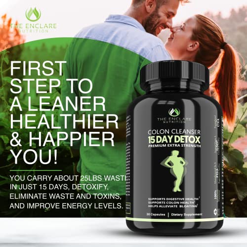 THE ENCLARE NUTRITION Colon Cleanser Detox. Premium 15 Day Fast-Acting Diet Pills THE ENCLARE NUTRITIONUS supplements