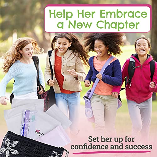 First Period Kit To-go! - Organic Biodegradable Tween Pads & Liner - Period Bags for Teen Girls Be Prepared. Period.Au supplements