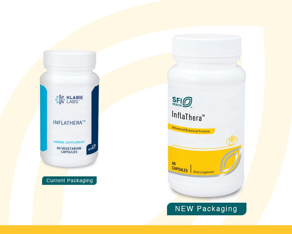 Klaire Labs SFI Health Inflathera - Phytonutrient Blend with Turmeric & Knotweed, Designed to Support Inflammation Response (60 Capsules) SFI HealthAu supplements