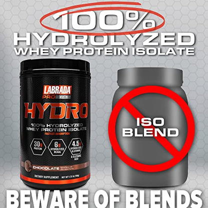 Labrada Hydro 100% Pure Hydrolyzed Whey Protein Isolate Powder, Lactose Free LabradaUS supplements