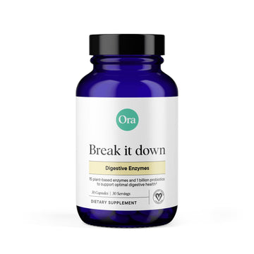 Ora Organic Multi-Enzyme Supplement - Vegan, Gluten Free Enzymes for Digestion with Probiotics for Gut Health, Bloating, Constipation and Gas Relief - 30 Easy to Swallow Capsules Ora OrganicUS supplements
