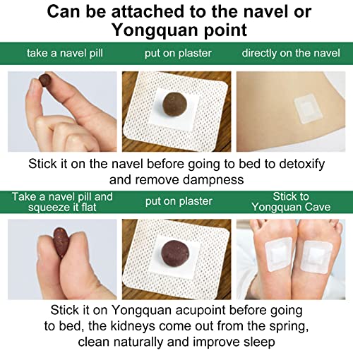 Mugwort Stickers, 40PCs Mugwort Navel Stickers - Parches para Bajar de Peso Rapido ALIVOAu supplements