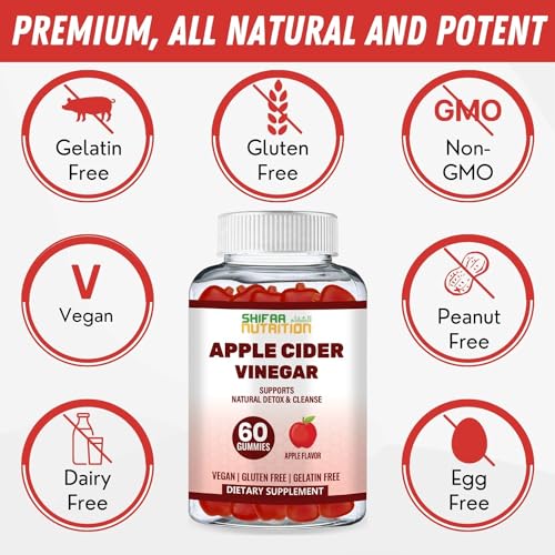 SHIFAA NUTRITION Halal Apple Cider Vinegar Gummies. Cleanse & Detox ACV Gummies SHIFAA NUTRITIONAu supplements