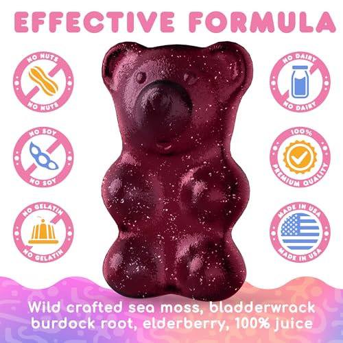 Biolore Sea Moss Gummies with Elderberry, Contains Irish Sea Moss, Organic Extract BioloreAu supplements
