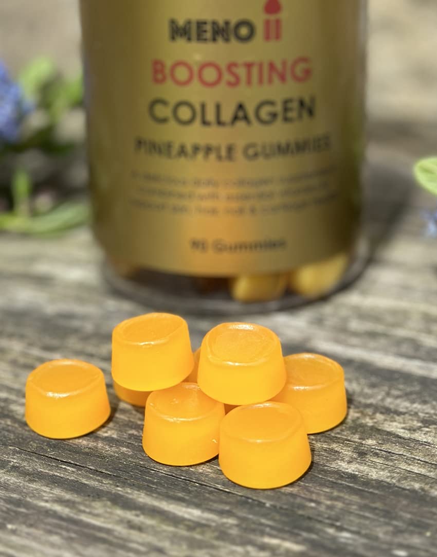 Meno® Boosting Collagen Natural Pineapple 90 Gummies Meno IIAu supplements