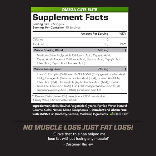 PMD Sports Omega Cuts Elite Fat Loss-Muscle Defining Formula - Omega Fatty Acids PMDAu supplements