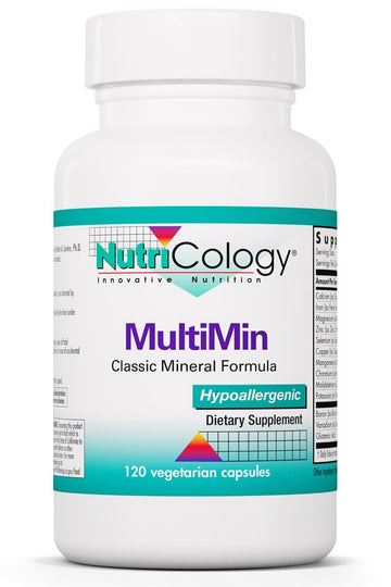 NutriCology MultiMin - Essential Mineral Blend with Macro Trace & Ultra Trace Minerals - Supports Mineral Balance Absorption & Cellular Function - 120 Servings - 120 Vegetarian Capsules Allergy Research GroupAu supplements